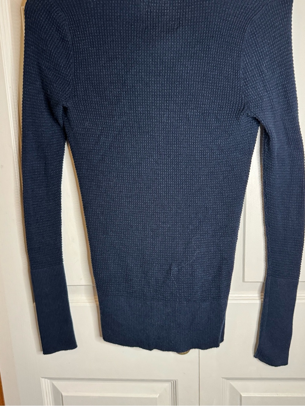 American Eagle Outfitters Navy Shawl-Collar Button Cardigan - Picture 9 of 12